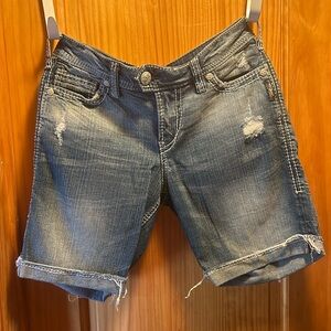 SILVER Jean Shorts - Size: 29 - “Tuesday” Distressed